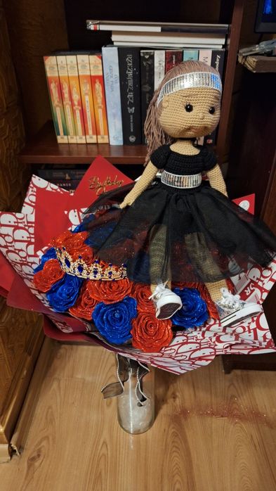 Wieczne róże ze wstążki satynowej NA ZAMOWIENIE!