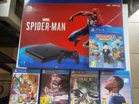 playstation 4 slim 1tb + pad + gry + monitor Gamingowy do konsoli