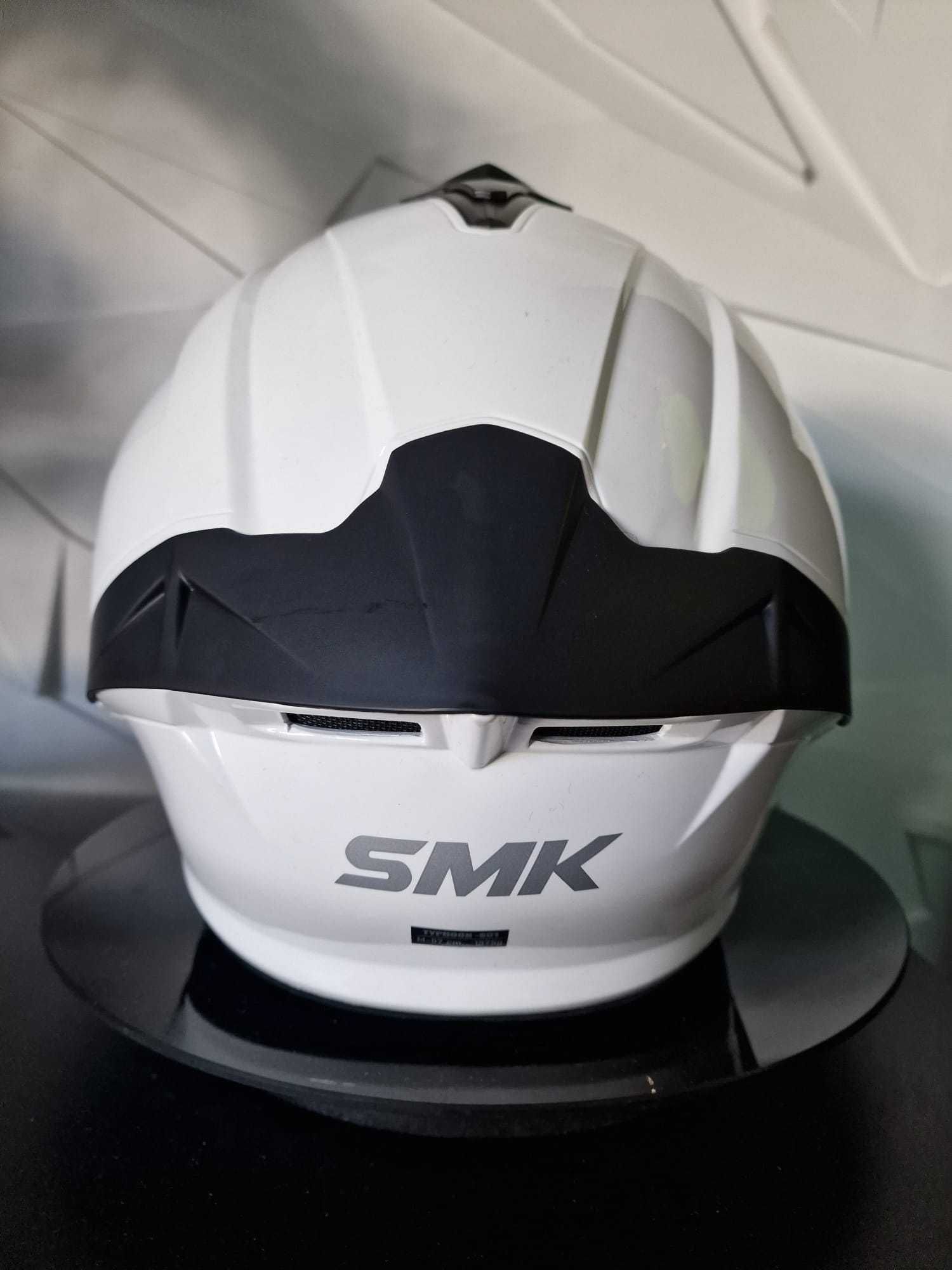 Kask SMK TYPHOON Blank White, blenda 'XS 'S 'M 'L 'XL sklep, GRATISY!