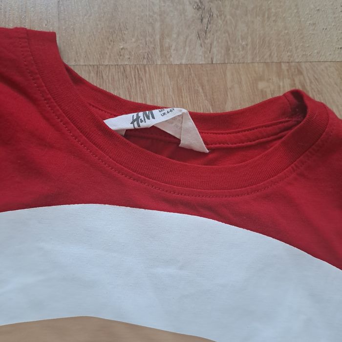 Koszulka świąteczna Mikołaj H&M 110/116