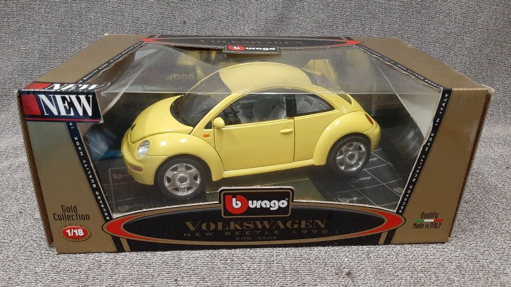 Miniatura VW Beetle 1998 - Burago - escala 1/18