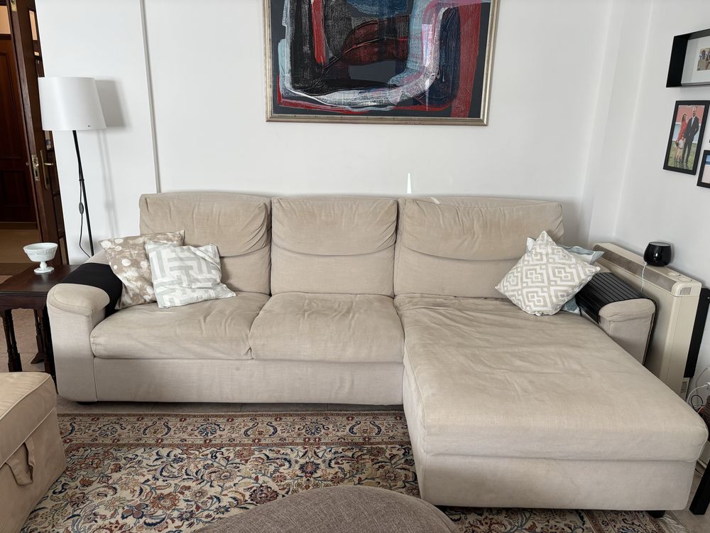 Sofa Ikea 3 lugares com chaise long