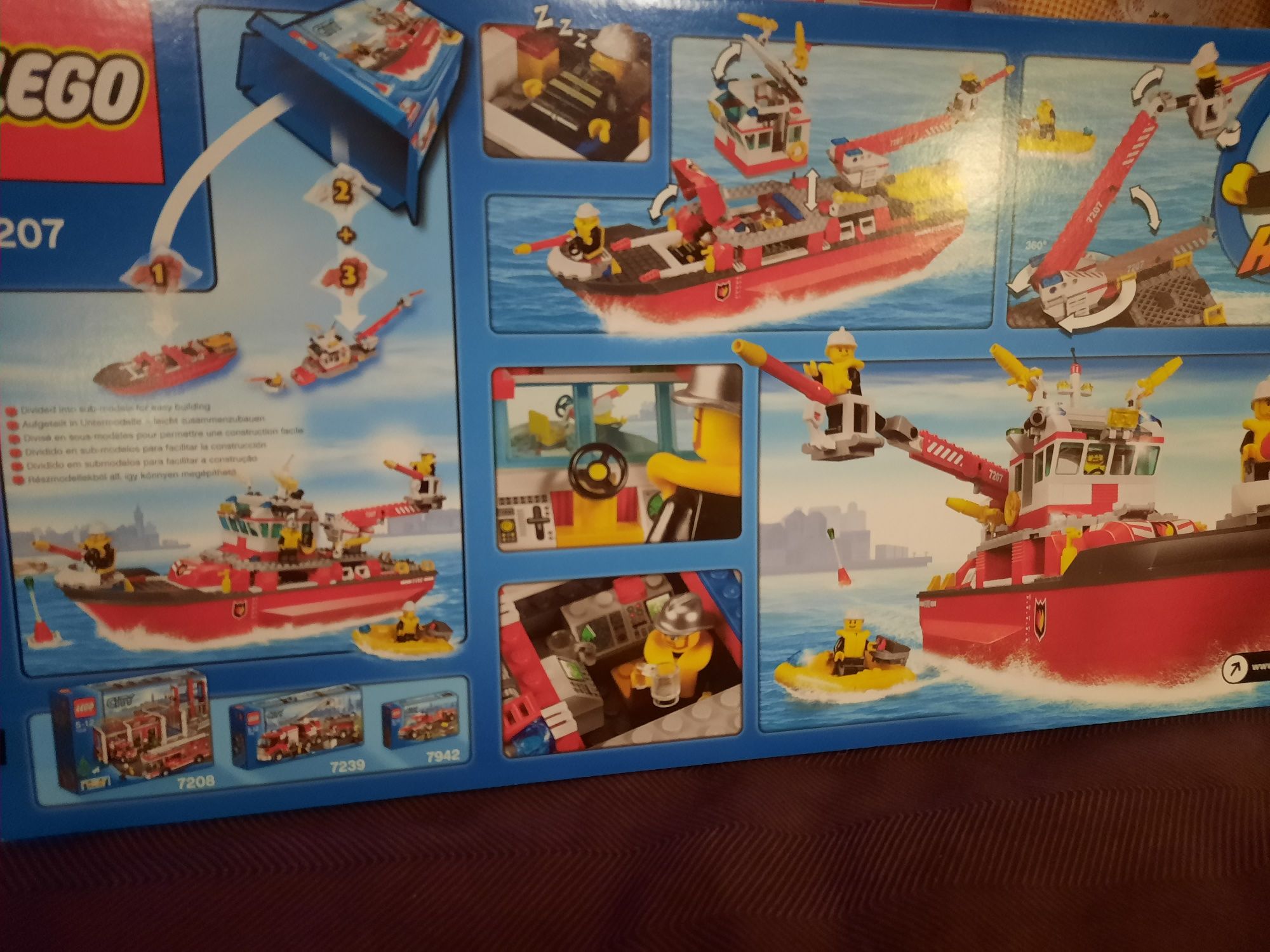 Lego City 7207 łódź strażacka