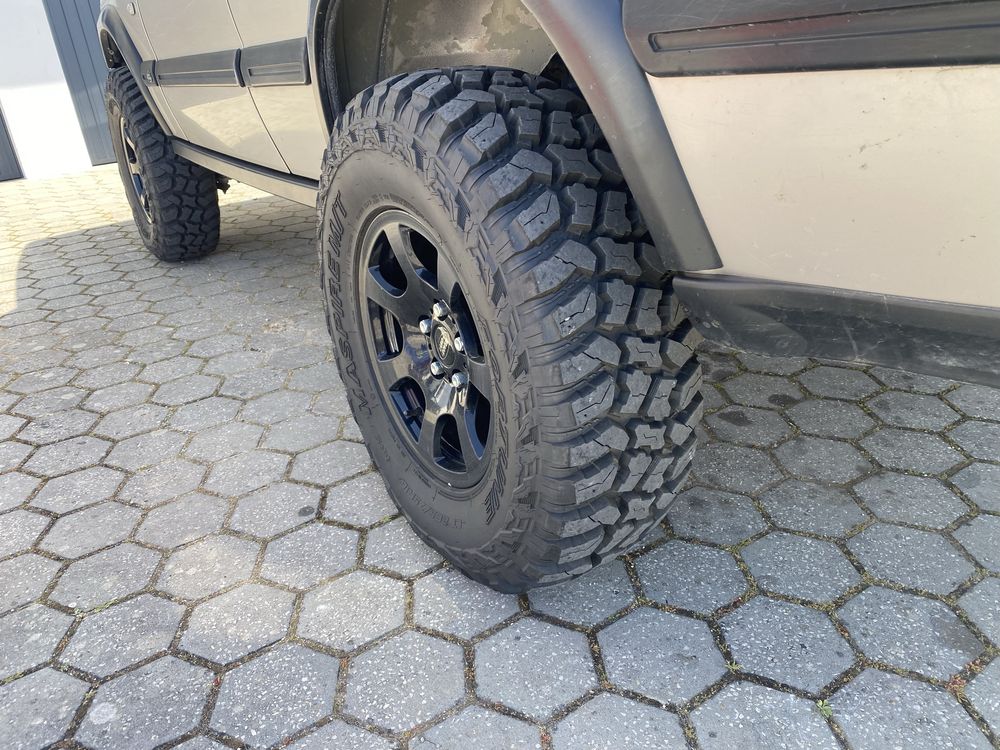 5x jantes 16 5x120 + pneus 265 75 R16 Fortune MT - Discovery 2 TD5