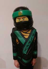 Strój Kostium Przebranie Lego Ninjago Lloyd 110 - 128 Ninja maska