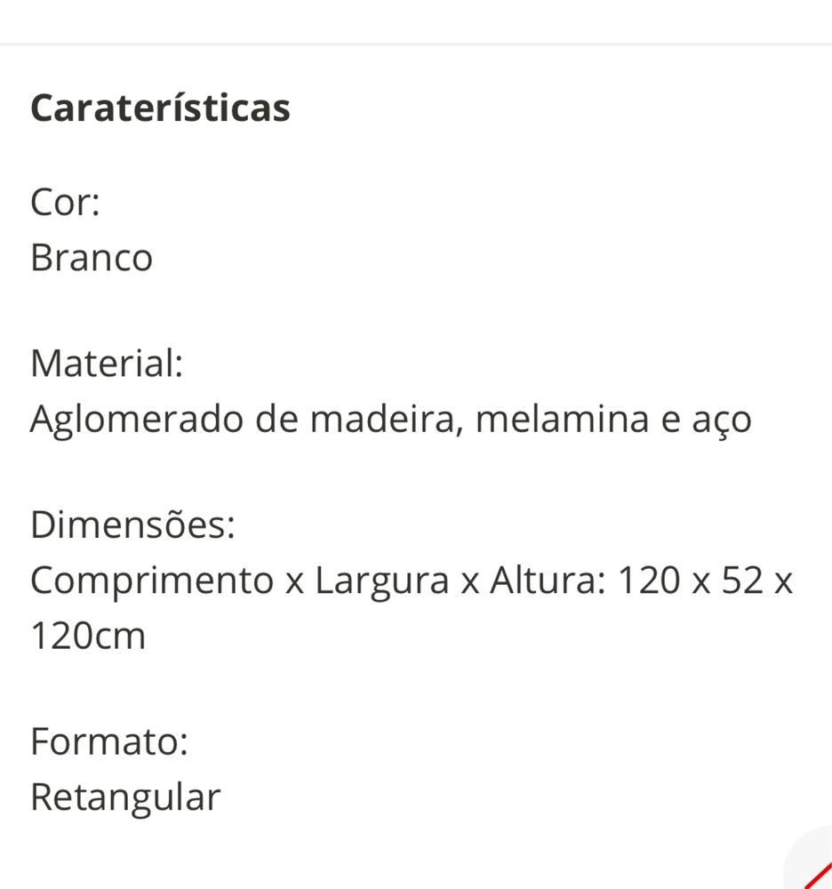 Secretária com estante marca Kasa