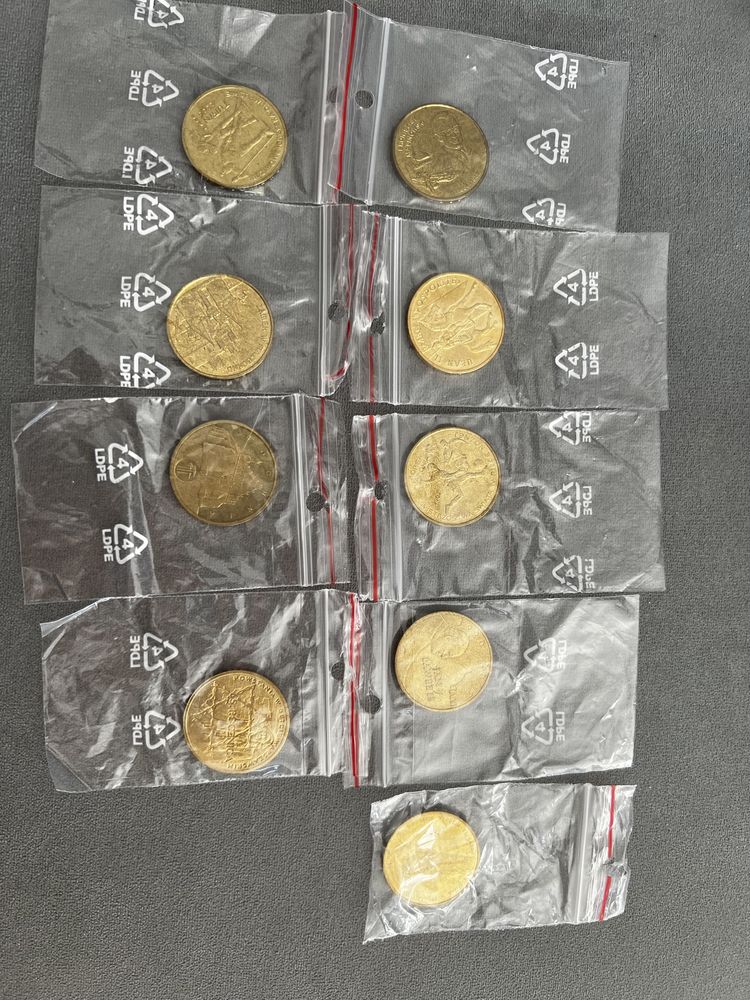 Monety 2 złote, okolicznosciowe.