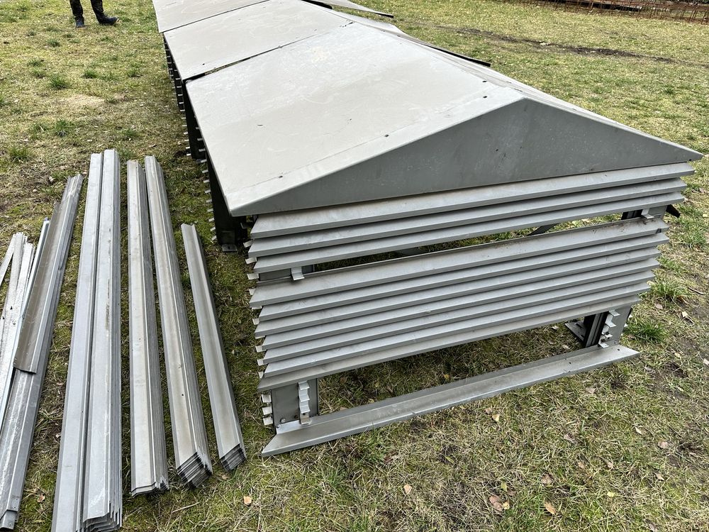 150/500cm aluminium zabudowa szachtu pionu wentylacyjnego na dach