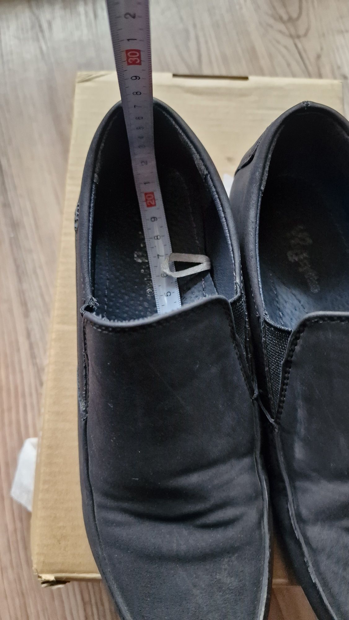 Buty chłopięce pantofle, do komunii skórzane r 35 dl 22cm Wojtylko