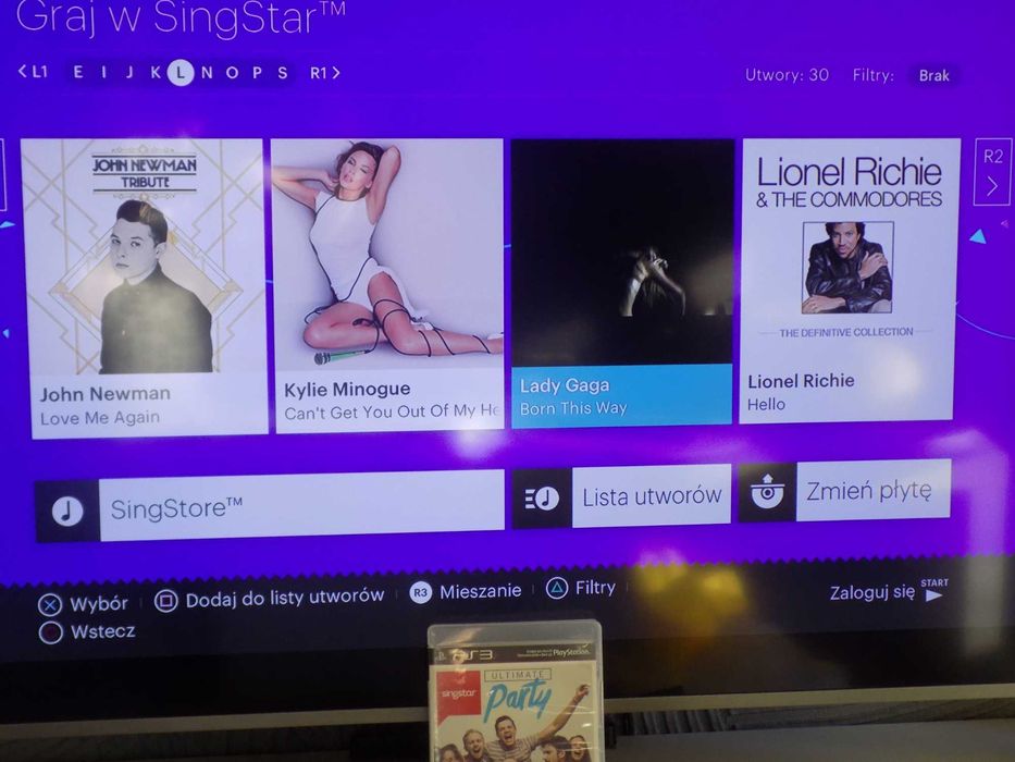 PS3 : Mikrofony  SINGSTAR +  dwie gry ( ładny stan )