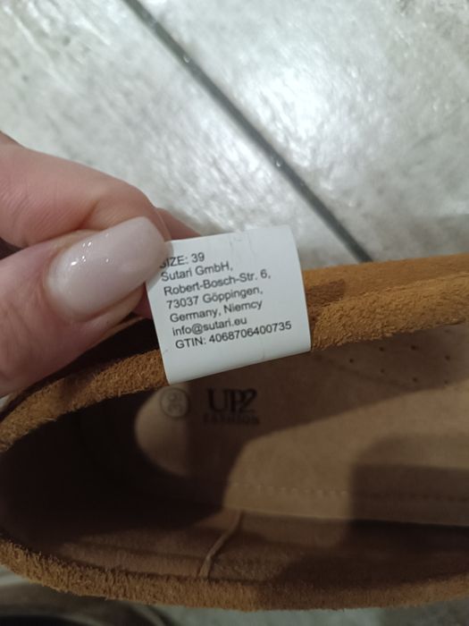 Skórzane mokasyny nowe