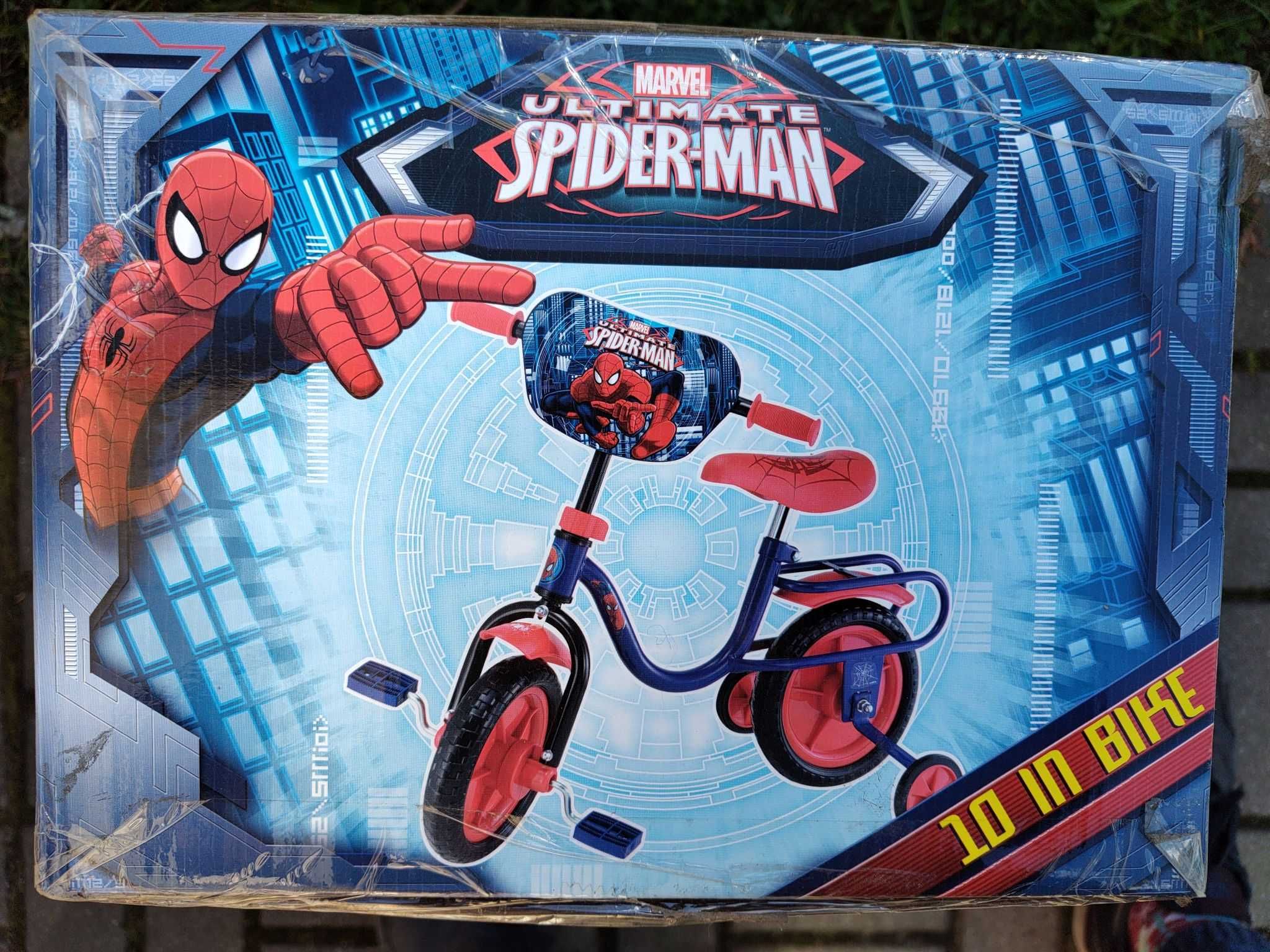 Rowerek dziecięcy Spiderman 10" nowy