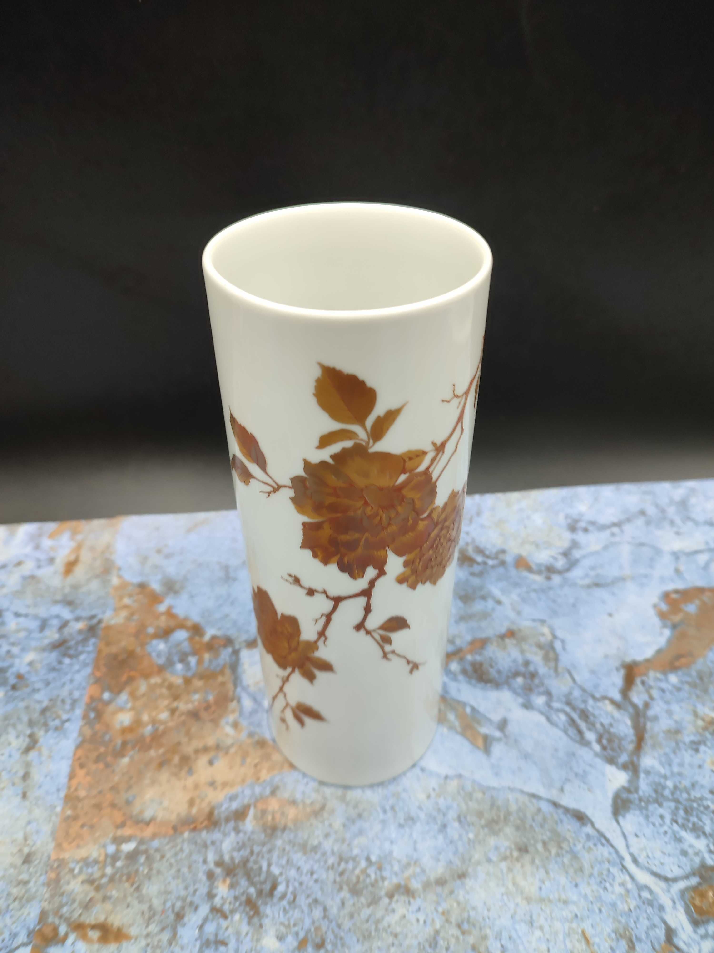 Porcelanowy wazon Kaiser - złocenie  - vintage - design 3330