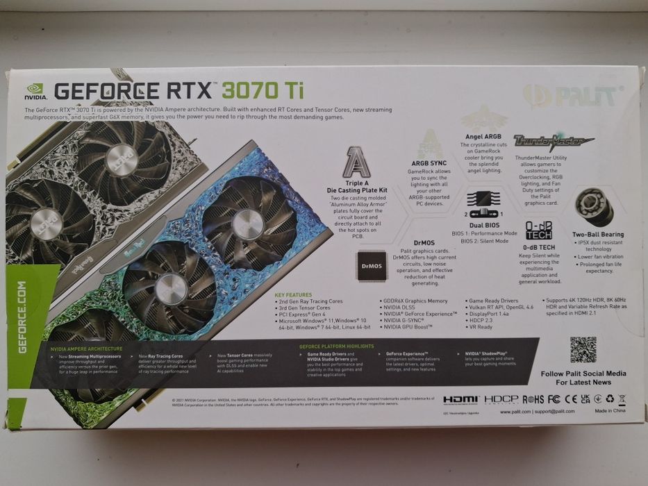 Відеокарта NVIDIA GeForce RTX 3070 Ti 8GB