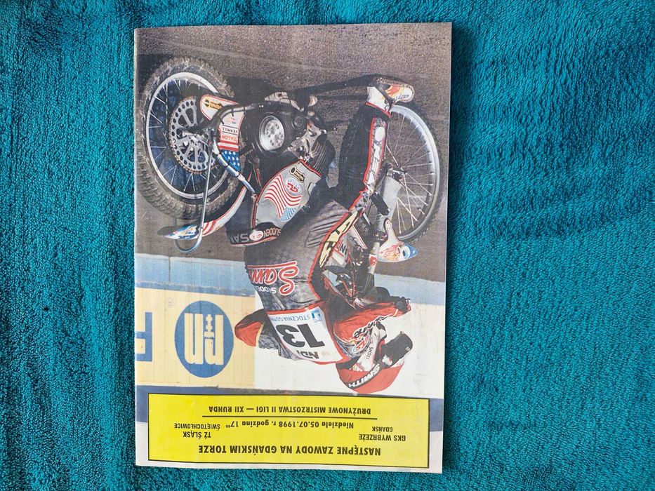 Żużel program zawodów zapisany GKS Wybrzeże LKŻ Lublin 21.06.1998