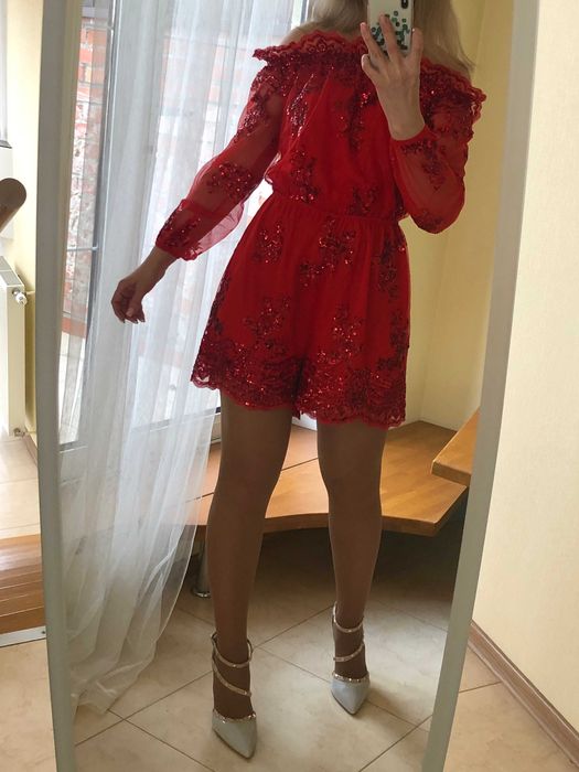 вечернее коктейльное платье комбинезон размер М