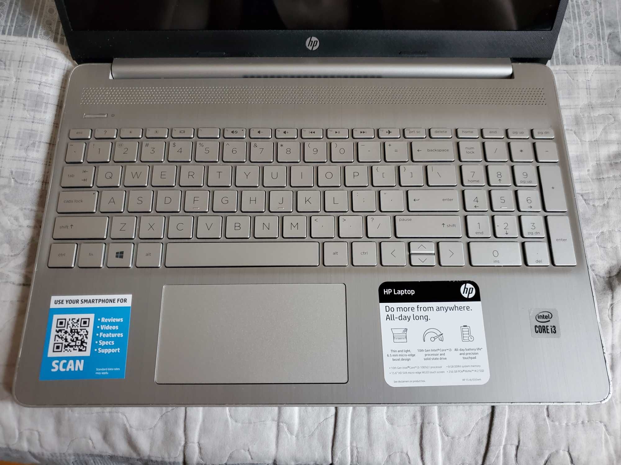 HP 15-dy1032wm 15.6" Touch Intel Core i3-1005G1 / 16GB 256GB SSD
