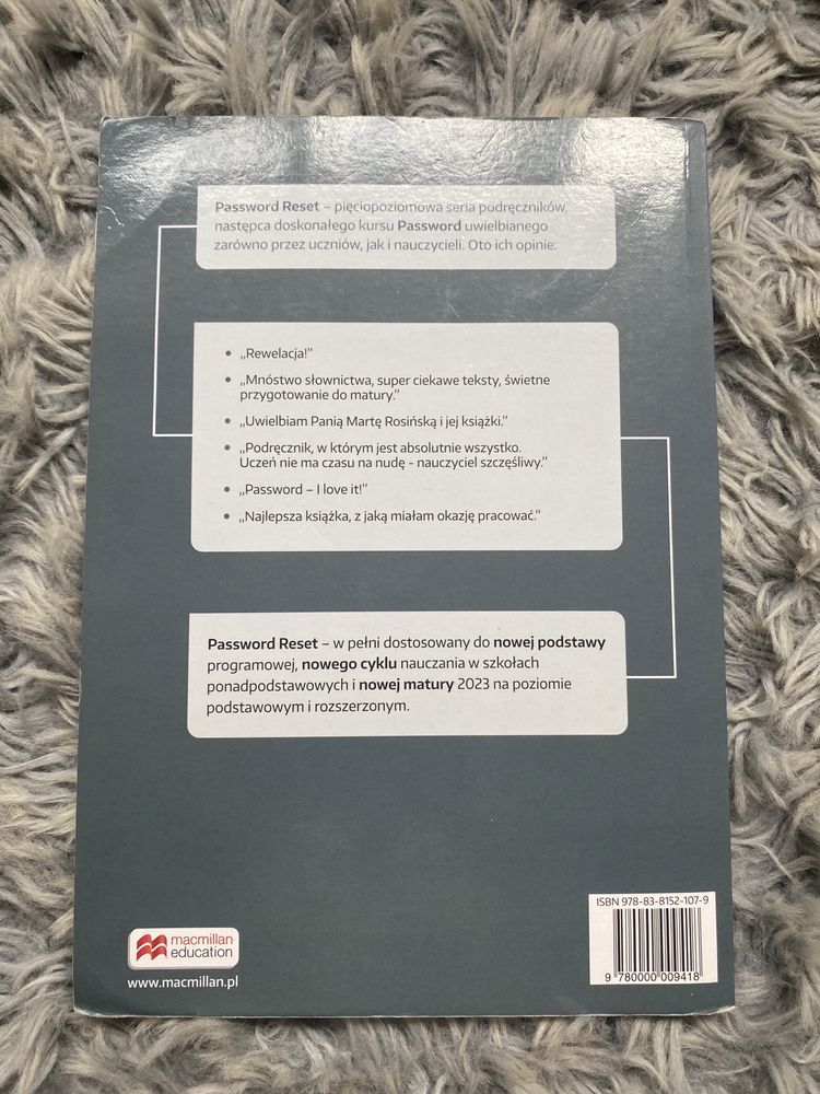 podręcznik password reset B2 język angielski