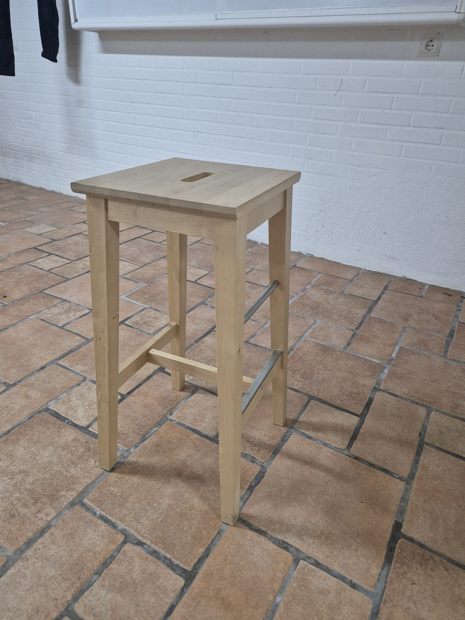 NILSOLLE banco alto bétula IKEA