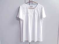 Biała haftowana bluzka t-shirt Tchibo 40
