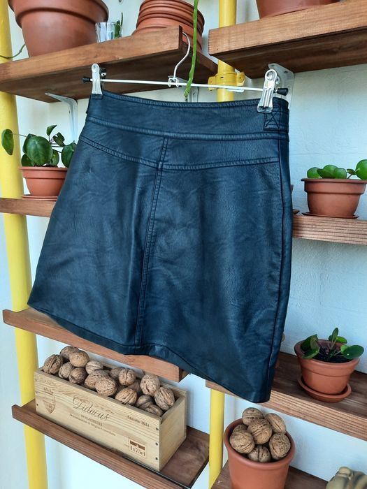 Міні спідниця з еко шкіри. ТОР Shop 36 S