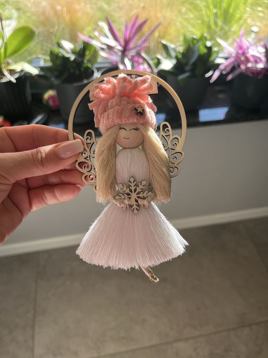 Dekoracje świąteczne Ozdoba choinkowa aniołek hand made