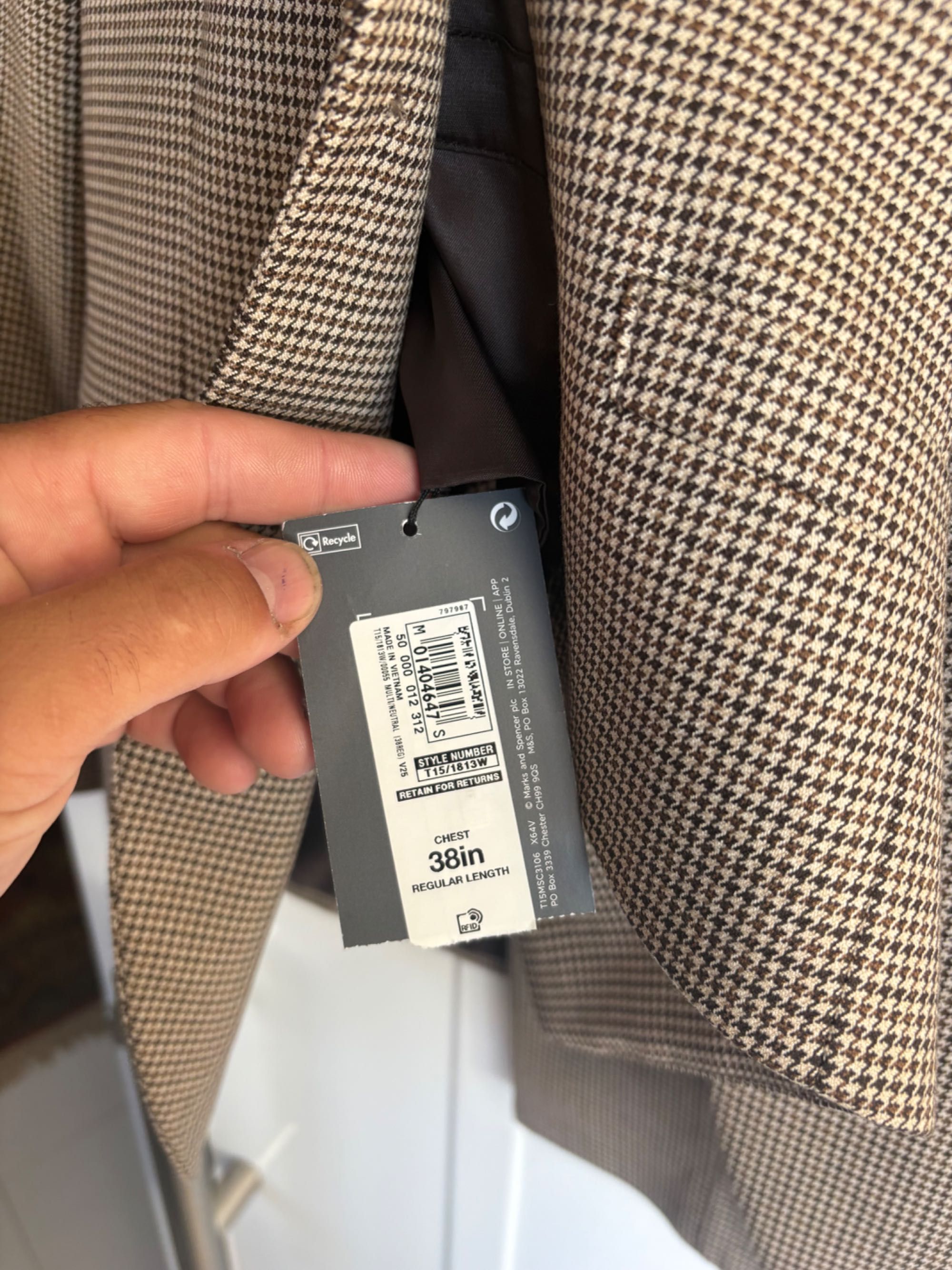 Fato belíssimo de 3 peças novo a estrear da M&S vindo do Reino Unido