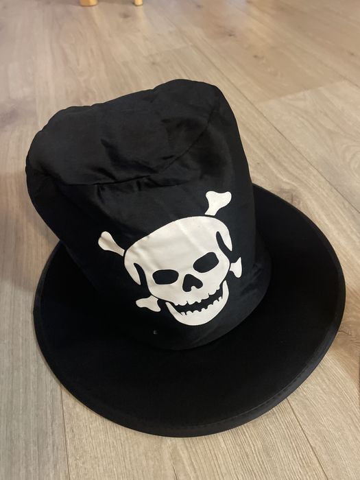 Kapelusz na halloween czaszka