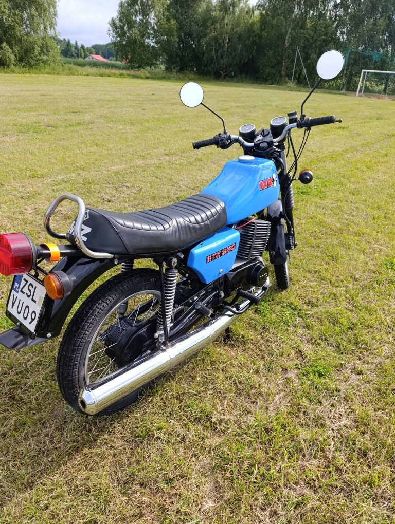 MZ ETZ 250 zarejestrowana po renowacji