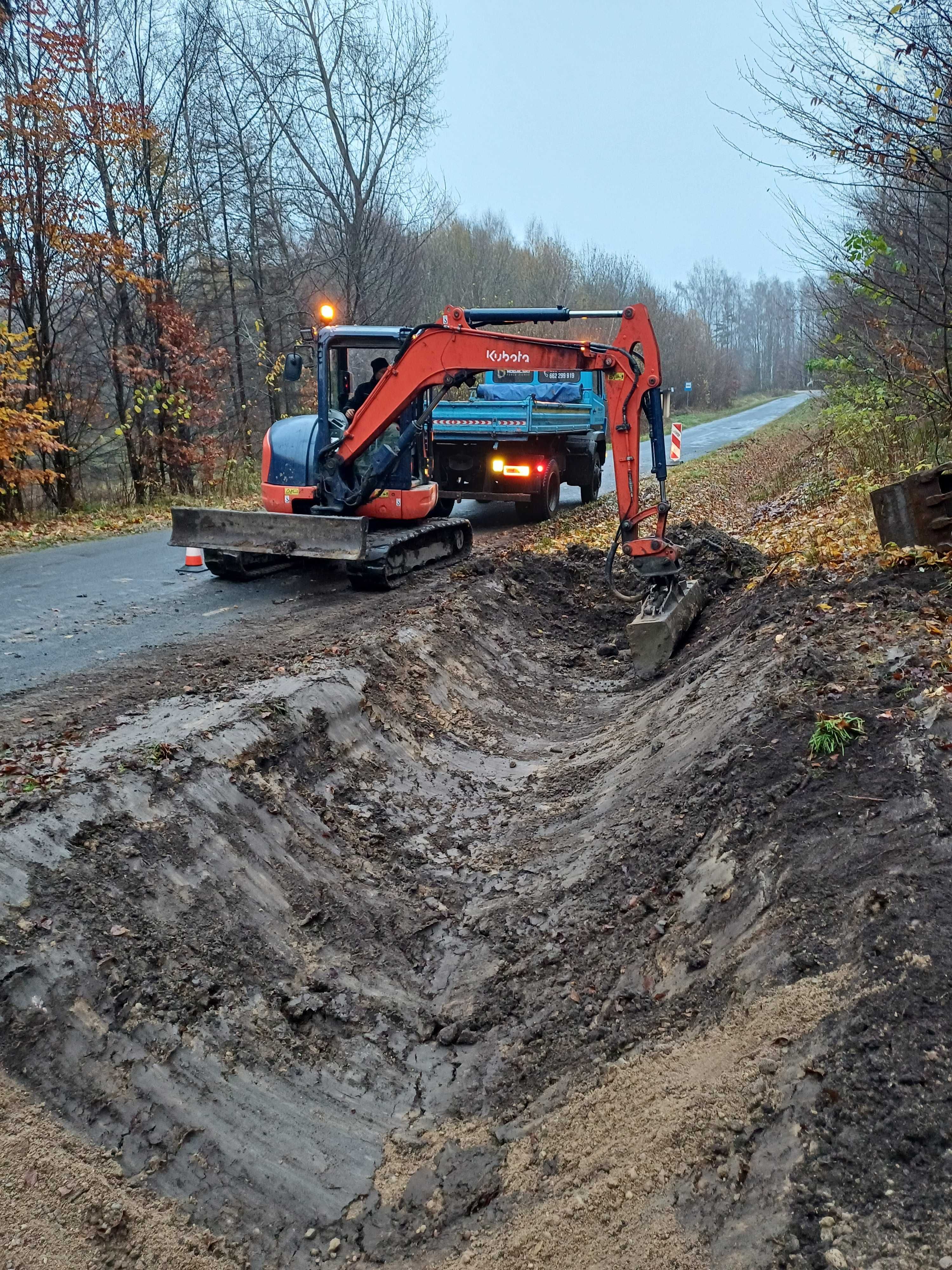 Uslugi kop-lad,koparka gasienicowa 6t i 3t koszalin mielno i okolice