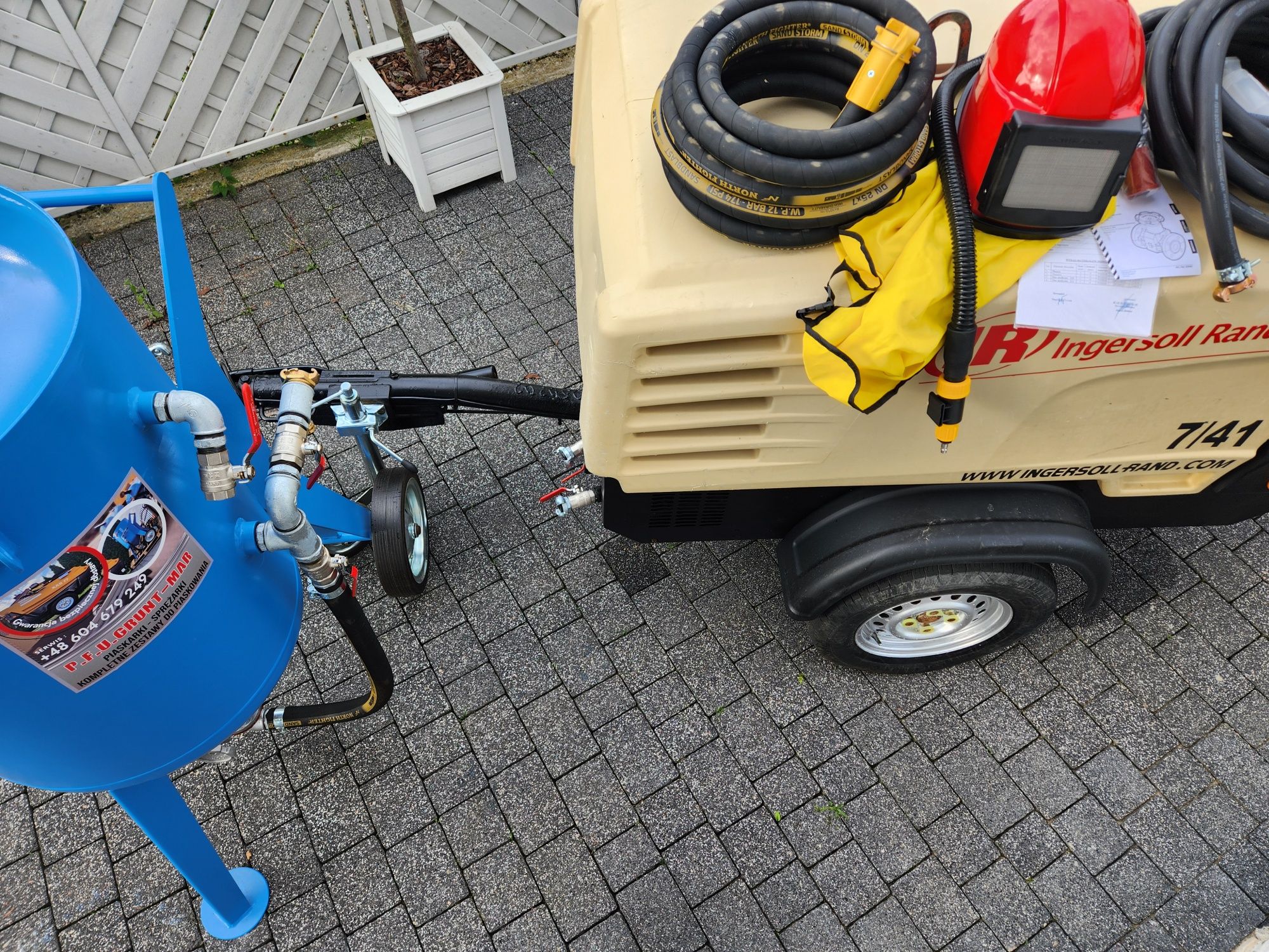 Piaskarka sprężarka kompresor  Ingersollrand dostawa szkolenie w cenie
