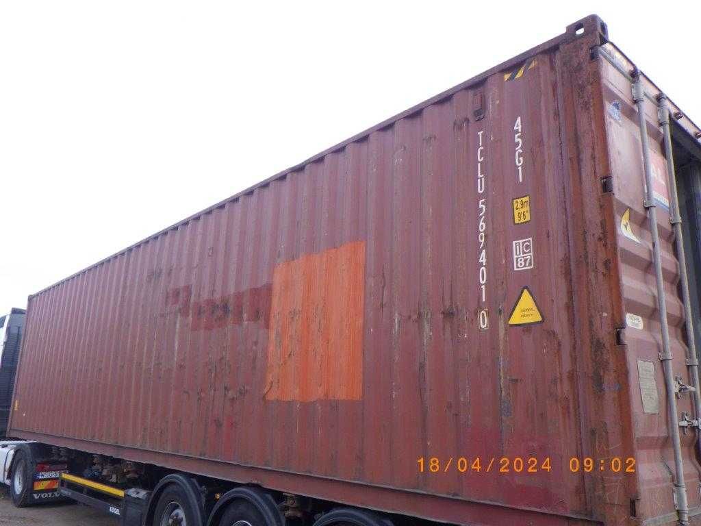 Kontener 40'HC, 12m magazyn budowlany, szczelny w 100%