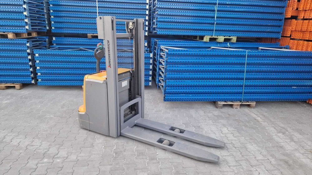 Elektryczny paleciak masztowy Jungheinrich EJC 214 widły 140cm 2018r