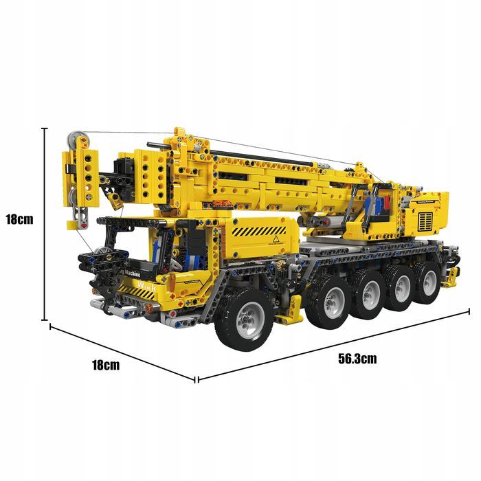 Klocki 2688 el. Technic ciężarówka auto Mould King 17047