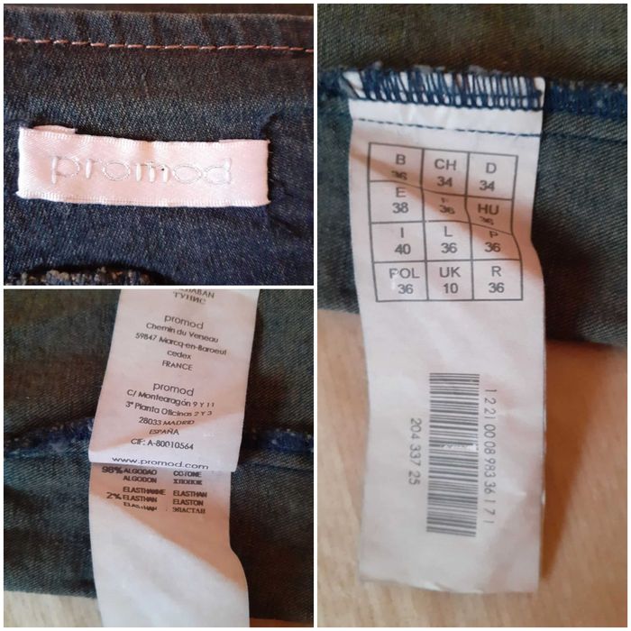 38 Jak nowa spódnica dżinsowa jeansowa midi Promod Y2K vintage retro
