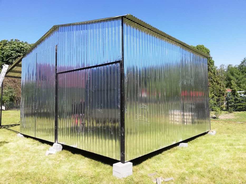 Garaż Blaszany - DREWNOPODOBNY- 3x5 – NISKA CENA  - Blaszak - ESSTAL*