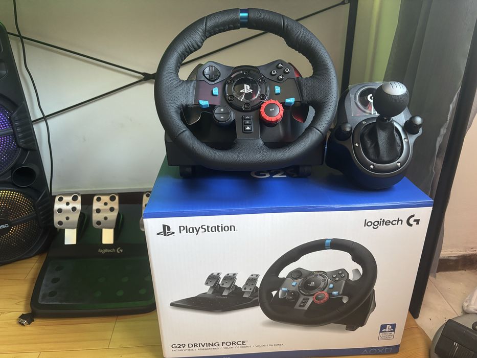 Volante Logitech G29 compativel PC\PS5 e Cambio de Marcha