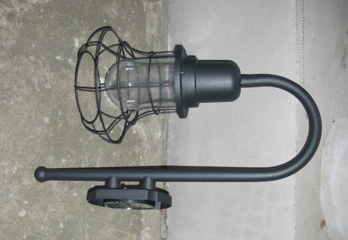 Lampa loft ogrodowa kinkiet czarny zewnętrzny