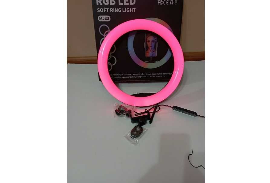 Кільцева лампа RGB MJ 260 Soft Ring Light 26 см, Світлове кільце Селфи