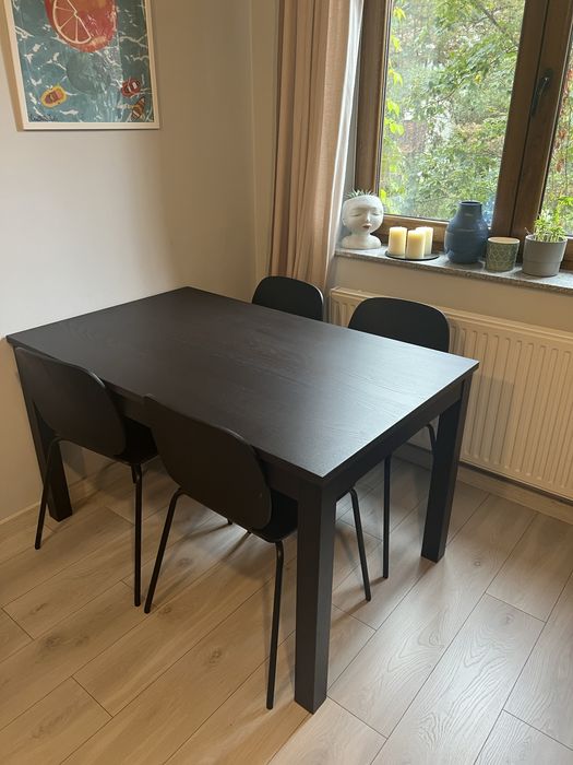 Stół drewniany IKEA + 6 krzeseł