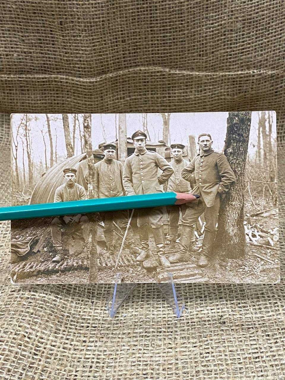 B270 pocztówka original wojsko Pruskie 1917 bywak ww1 LUX
