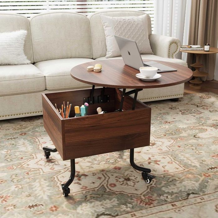 Nowy stolik okrągły VOWNER / ława / stół kawowy / blat 70cm !W152!