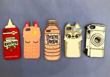 5x Capas Silicone para iPhone 6, 7 e 8 - Pack 5 - Bom estado