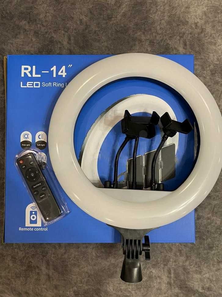 Кольцевая led лед лампа RL-14 36см + штатив пульт сумка