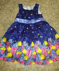 Sukienka dla dziewczynki piękna kwiaty święta wesele cinderella 3T