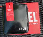 Diesel ekskluzywny skórzany portfel rozkładany
