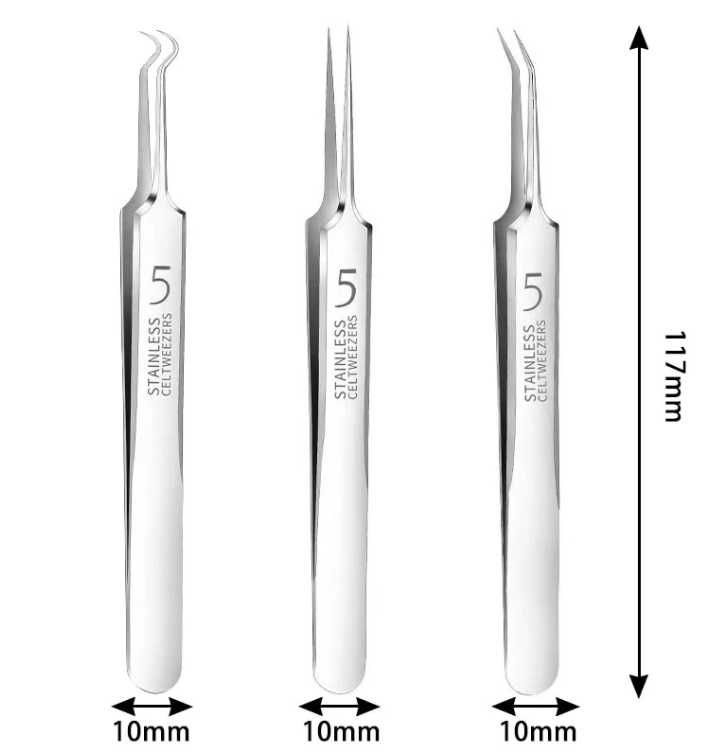 Набір пінцетів  (3 шт./комплект)