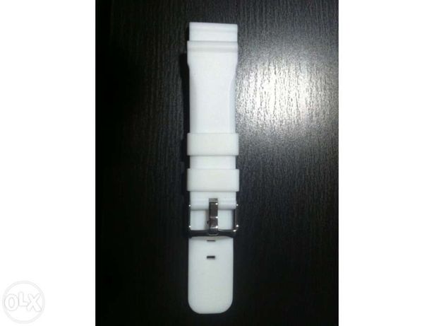 Bracelete Diver Branca em Silicone 22mm (Nova)