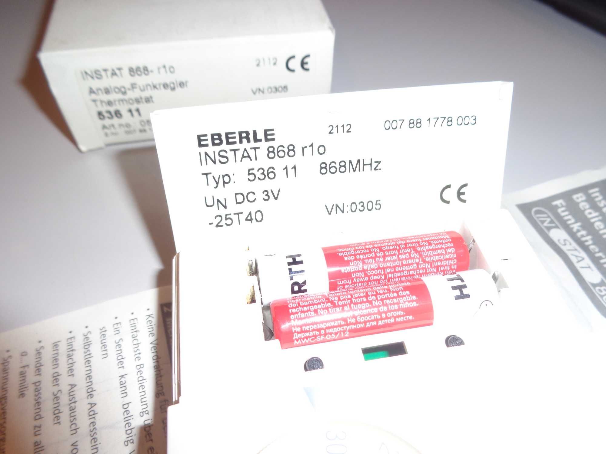 Termostat pokojowy bezprzewodowy Eberle INSTAT 868-r1o