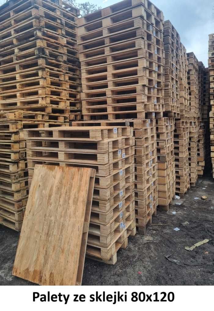 Palety ze sklejki 80x120 15 zł/szt netto